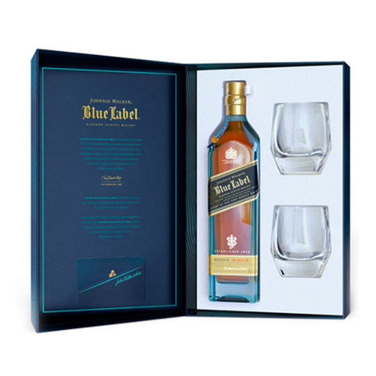 Johnnie Walker Blue Label 40% 0.70l poklon pakovanje sa 2 čaše