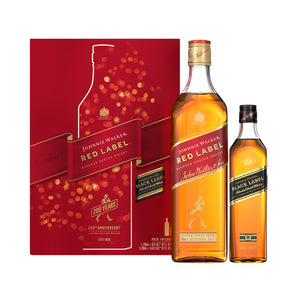 Johnnie Walker Red Label 40% 0.70L poklon pakovanje + JW Black 0.2l