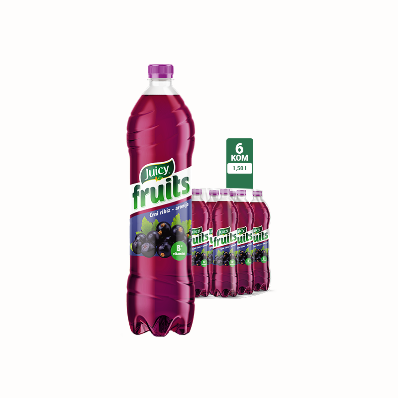 Juicy Fruits Crni ribiz-Aronia 1.5l 1/6