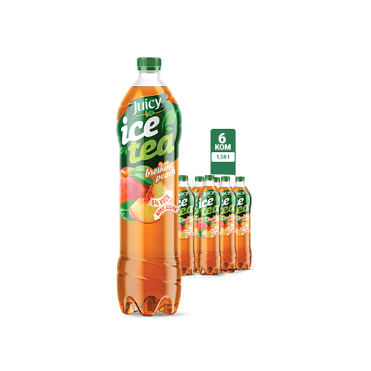 Juicy Ledeni čaj breskva 1.5l 1/6
