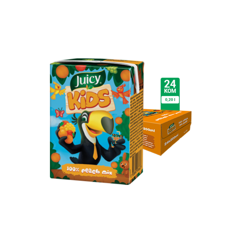 Juicy Kids gusti 100% 0.2L 24/1