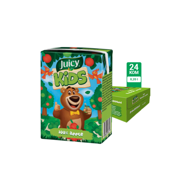 Juicy Kids jabuka 100% 0.2l 1/24