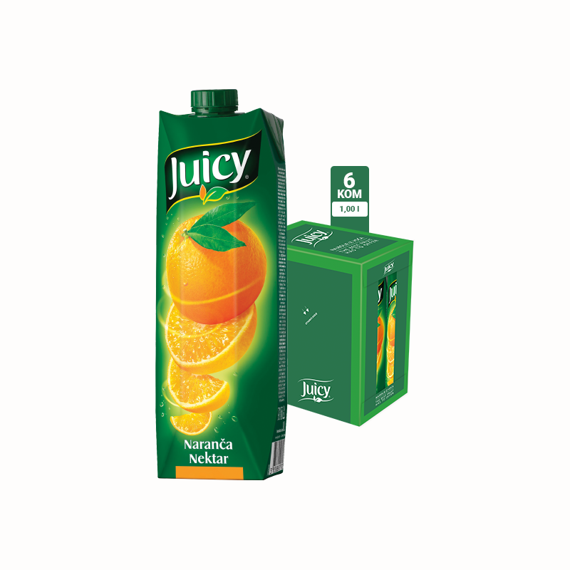 JUICY naranča nektar 1L 1\6