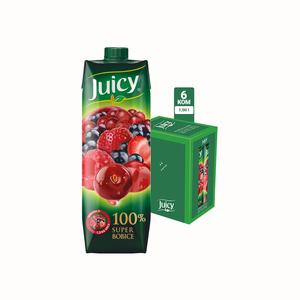 JUICY super bobice 100% 1L 1/6
