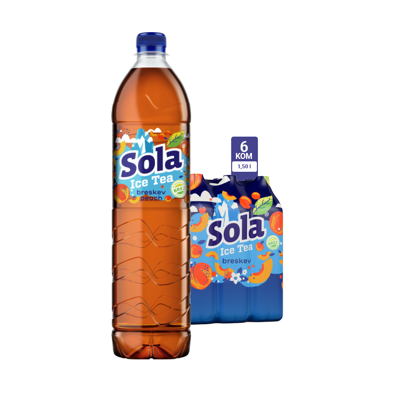 Sola ledeni čaj breskva 1.5x6
