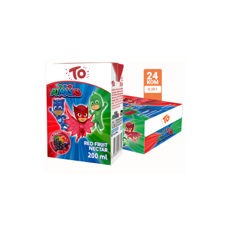 TO red fruit nectar PJ MASKS 0.2L 24/1